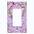 thumbnail image 5 of Metal Light Switch Plate Cover Beaded Feather Dreamcatcher Pink DRM006, 5 of 13