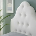 thumbnail image 7 of Tufted Headboard, Twin Size, White, Velvet, Bedroom, Modern Contemporary Boutique HB35143, 7 of 7