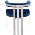 thumbnail image 4 of Pemberly Row Contemporary Navy Velvet Dining Chair (Set of 2), 4 of 8