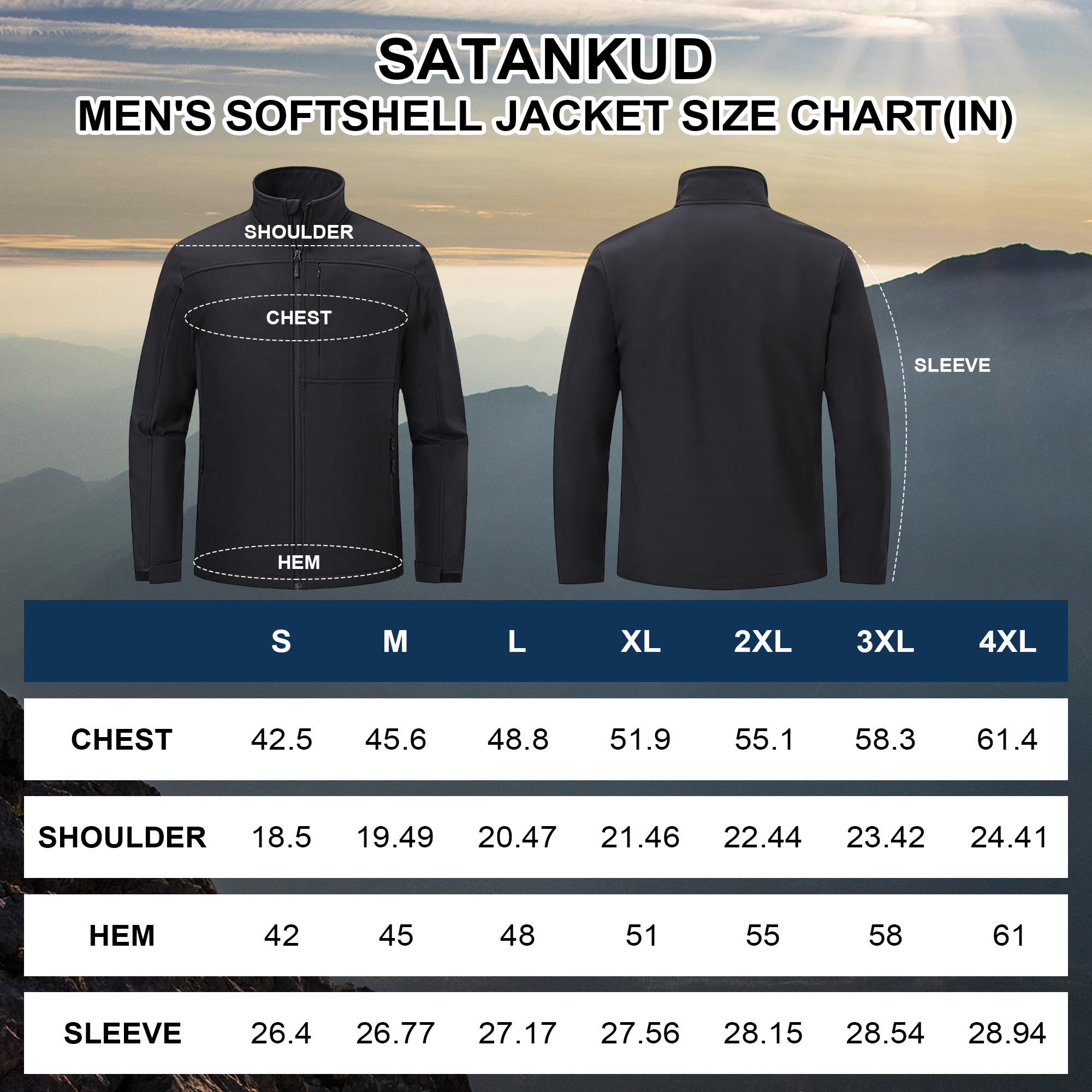 Muvtei Men's Fleece-Lined Softshell Windbreaker Jacket photo 4
