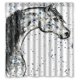 thumbnail image 1 of ABPHQTO Abstract Horse Art Dot Design Cortina de ducha Cortina de ducha impermeable 160x180 cm, 1 of 2