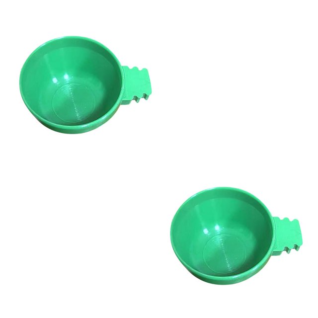 Methold 10 piezas de cuencos de alimentación de plástico para mascotas, jaula de alambre lavable para interiores y exteriores, alimentador de Type5 NO5