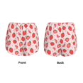 thumbnail image 3 of Cauagu Strawberry Print Women's 2 in 1 Running Shorts Athletic Workout Gym Yoga Shorts Running Shorts for Women-Large, 3 of 7