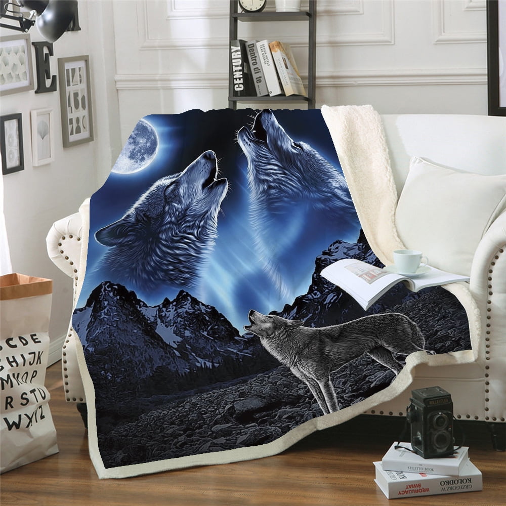 Dolphin Throws Blanket Soft Plush Fleece Comfort Warmth Blanket for Travel Couch Sofa Bed TV Caring Gift 80x60