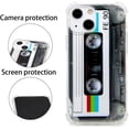 thumbnail image 2 of FAteamll Case for iPhone 13 Mini, Matte Finish Heavy Duty Soft Back Cover with Reinforced Corners TPU Soft Bumper Retro Cassette Tape Case Compatible with iPhone 13 Mini 5.4 Inch, 2 of 7