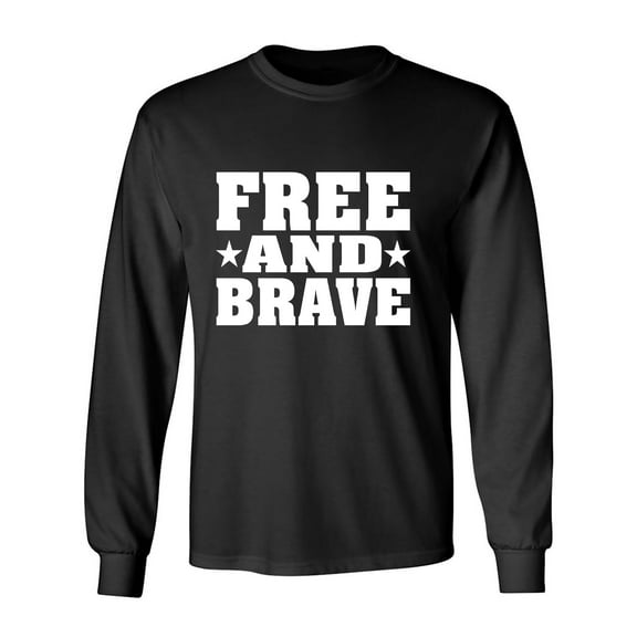 Free And Brave Adult Long Sleeve T-shirt