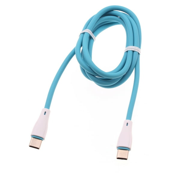 USB-C to Type-C Blue 4ft PD Cable for Galaxy S20 S21 Ultra/Plus S20 Fan Edition - Fast Charger Cord Power Wire Sync