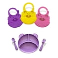 thumbnail image 1 of Baberos para Bebé Match & Enjoy Set de 3 diseño Oso con contenedor de migas Libre de BPA, 1 of 9