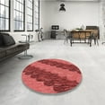 thumbnail image 4 of Ahgly Company Machine Washable Indoor Rectangle Transitional Red Area Rugs, 7' x 9', 4 of 7