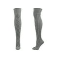 thumbnail image 4 of HAiming Women's Cable Knit Thigh High Boot Socks Winter Thicken Warm Stockings Casual Soft Cozy over Knee Long Socks, 4 of 4