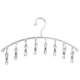 thumbnail image 1 of Percha para ropa 8 Clips Pinzas para ropa a prueba de viento de acero inoxidable Perchero para secar Tomshoo  Percha, 1 of 7
