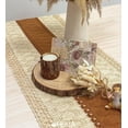 thumbnail image 4 of Boho Macrame Table Runner - 72 Inches Long, Brown, Farmhouse Style with Tassels for Parties, Weddings, Rustic Decor, 4 of 14