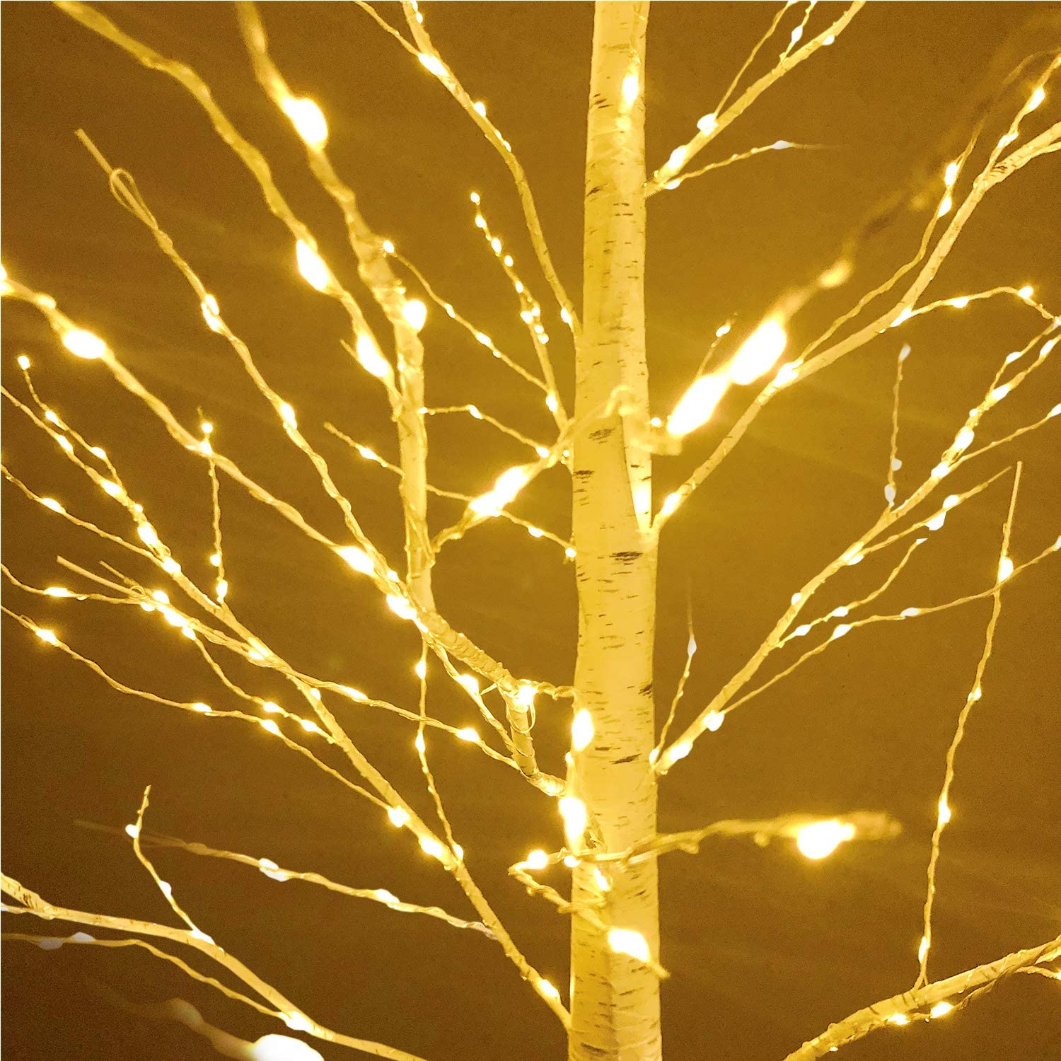 QiShi 6 Ft Warm White LED Birch Tree Light with 440 LEDs photo 3