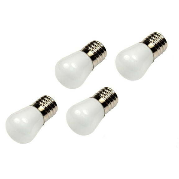 HQRP 4-Pack 110V E17 Base LED Bulbs for Freezer / Fridge / Refrigerator / Microwave / Range Hood Lights