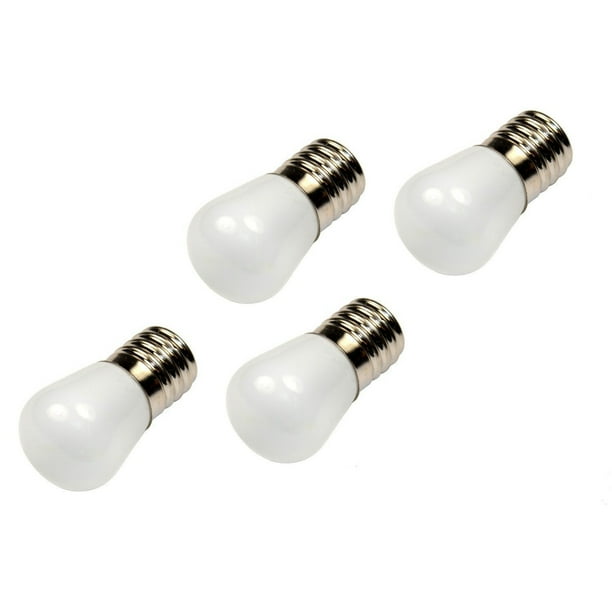HQRP 4Pack 110V E17 Base LED Bulbs for Freezer / Fridge / Refrigerator