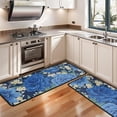 thumbnail image 3 of Kitchen Rugs Sets Of 2,Pioneer Flower Floral Print Pattern Anti Fatigue Kitchen Mat Rugs Non Slip Washable,Decorative Kitchen Floor Mats for Kitchen,Sink,Laundry,17"x47"+17"x47", 3 of 5