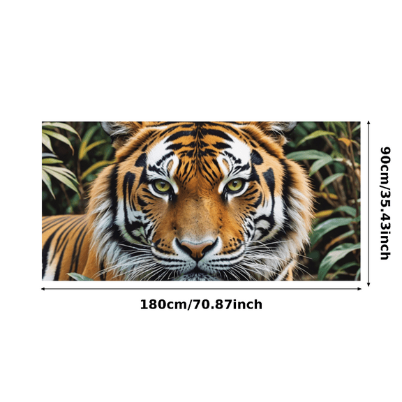 LUUFILx Realistic Tiger Portrait Banner Background Backdrop, Jungle Themed Party Decorations, Suitable