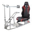 thumbnail image 1 of GTR Simulator GTSF Model Racing Simulator Cockpit Silver Frame with Black/Red Seat, 1 of 1
