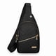thumbnail image 1 of Bolsa de pecho para mujer | Bandolera de hombro de gran capacidad | Bolso mensajero versátil y moderno | Correa ajustable | Viajero de moda | Diseño elegante | Resistente y ligero | Negro, 1 of 1
