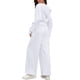 thumbnail image 3 of Conjuntos de chándal para mujer ATHLECHIC de 2 piezas, sudadera corta y pantalones de pierna ancha, conjuntos de entrenamiento y lounge XL blancos, 3 of 4