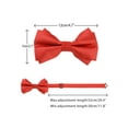 thumbnail image 2 of INSPIRE CHIC Men's Pre-tied Bow Ties Double Layered Adjustable Solid Color Bow Tie Red, 2 of 4