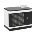 thumbnail image 2 of Ventilador de escritorio LED de color perfecl 3 velocidades USB Personal 2 en 1 humidificador de Aire Blanco, 2 of 8