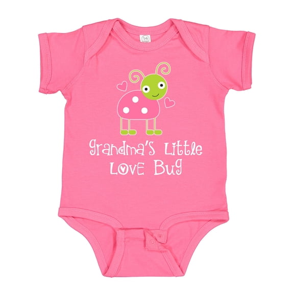 Inktastic Grandma Little Love Bug Grandchild Girls Baby Bodysuit