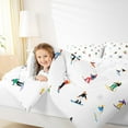 thumbnail image 4 of Erosebridal Cartoon Skiing Skier Bedding Sets Twin with Comforter,Winter Ski Sports Duvet Insert,Extreme Sport Comforter Sets Twin Size,Microfiber Bedroom Decor Reversible,2pcs, 4 of 7