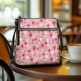 thumbnail image 3 of ZUXONGSY Strawberry Flower Heart Print Shoulder Bag for Women Small Crossbody Travel Purse Trendy Satchel with Adjustable Wide Strap for Dating Workout, 3 of 7