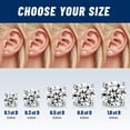 thumbnail image 2 of Pendientes RINEY&KY con moissanita, 3 mm, chapados en oro blanco de 18 quilates, 2 of 7