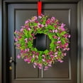 thumbnail image 5 of Dvumao 17.7-Inch Artificial Spring Wreath, Flower Wreath with Green Leaves for Front Door, Wall, Window, Indoor and Outdoor Home Decor, 5 of 8