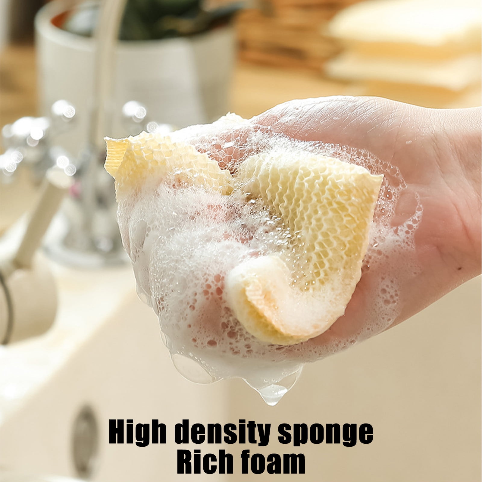 Reusable Bamboo Cleaning Sponges – Eco-Conscious Household Use