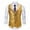 Gold, variant on HXWCHs Men's Stage Performance Vest for Big & Tall Sequin Slim Fit Stand Collar Sleeveless Jacket for Evening Parties and Nightclub EVENTS XXXXL Gold