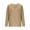 Khaki, variant on Womens Cotton Linen Tops V Neck Casual Tunic Loose Fit Basic Shirts Comfy Solid Blouses Spring Fall Trendy Tops
