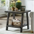 thumbnail image 4 of ONKER  Athens Contemporary 3-Piece Wood Shelf Coffee Table Set, Charcoal, 4 of 17