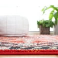 thumbnail image 4 of SAFAVIEH Vintage Hamadan Bryan Medallion Area Rug, Red/Black, 8' x 10', 4 of 8