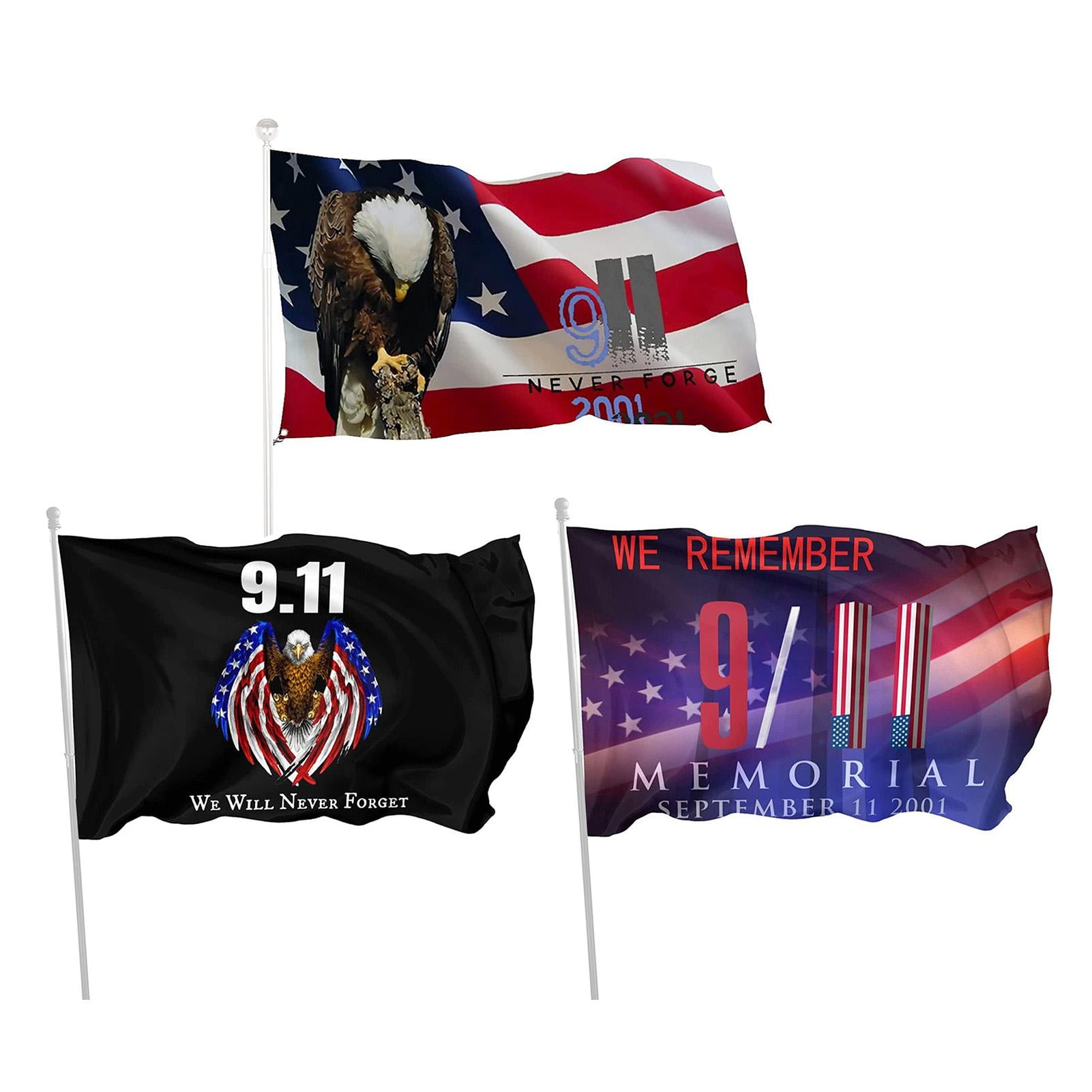No Forgetting Flag 9/11 3x5ft USA American Never Forget 9-11 Memorial Sept 11th 