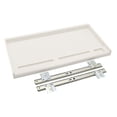 thumbnail image 3 of Bajo el escritorio de la computadora Cajón de teclado de PC con tornillos Organizador de teclado resistente White 27 mm W Rail, 3 of 8