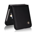 thumbnail image 5 of Mantto Leather Case for Samsung Galaxy Z Flip 4, Slim Luxury PU Leather Folding Cover with Magnetic Attraction Soft Silicone Shockproof Protective Case for Samsung Galaxy Z Flip 4,Black, 5 of 8