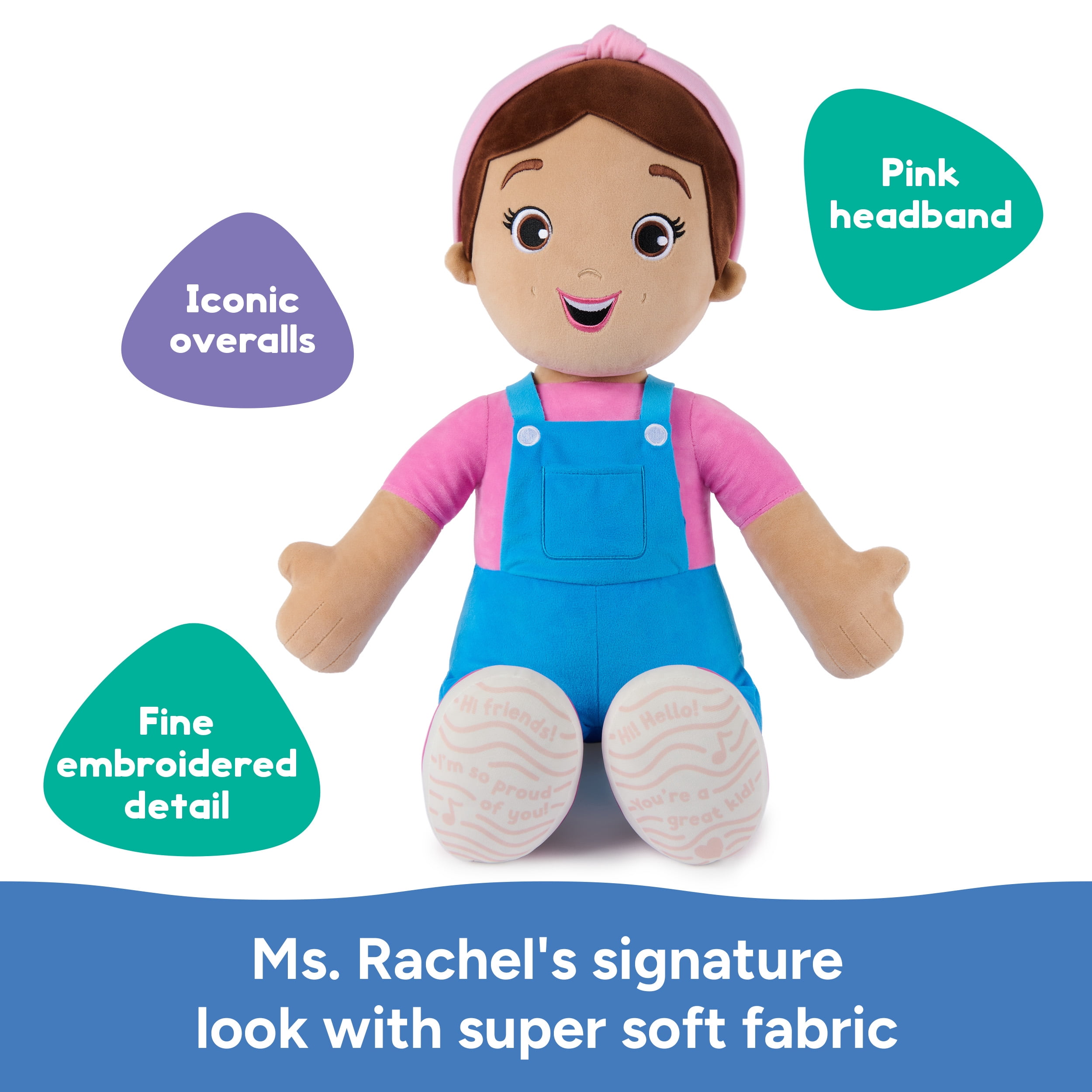 Ms. Rachel Jumbo 24-Inch Stuffed Plush Doll for Kids and Collectors