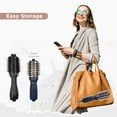 thumbnail image 6 of Dual Voltage Travel Hair Dryer Brush, Aima Beauty 4 in 1 Hot Air Comb for Hair Styling, 2.3 Inch Ionic Blow Dryer Brush, The Perfect Styling Tool for Travel & Home Use, Prussian Blue, 6 of 7