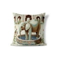 thumbnail image 5 of Elephant Throw Pillow in Beige 20 x 20 with removable cover, 5 of 5
