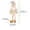 Beige-6B-home supplies, variant on ABPWLY Home Christmas Fabric Sitting Santa Snowman Legs Suspended Toy Ornament Decoration Beige 42x18cm 52x18cm Home