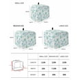 thumbnail image 3 of Fsddascl Green Aqua Coastal Small Toaster Cover 2 Slice, Kitchen Appliance Covers, Nautical Jellyfish Seashells Starfish Toaster Oven Cover with Loop, Bread Machine Cover Polyester Dust Cover, 3 of 5