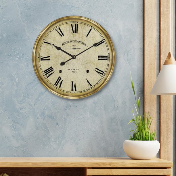 Reloj Vintage colgante de pared Soledad 12 pulgadas redondo estilo