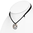 thumbnail image 2 of Stainless Steel Silver-Tone Rose Gold-Tone CZ Clover Love Heart Adjustable Pendant Necklace, 2 of 2