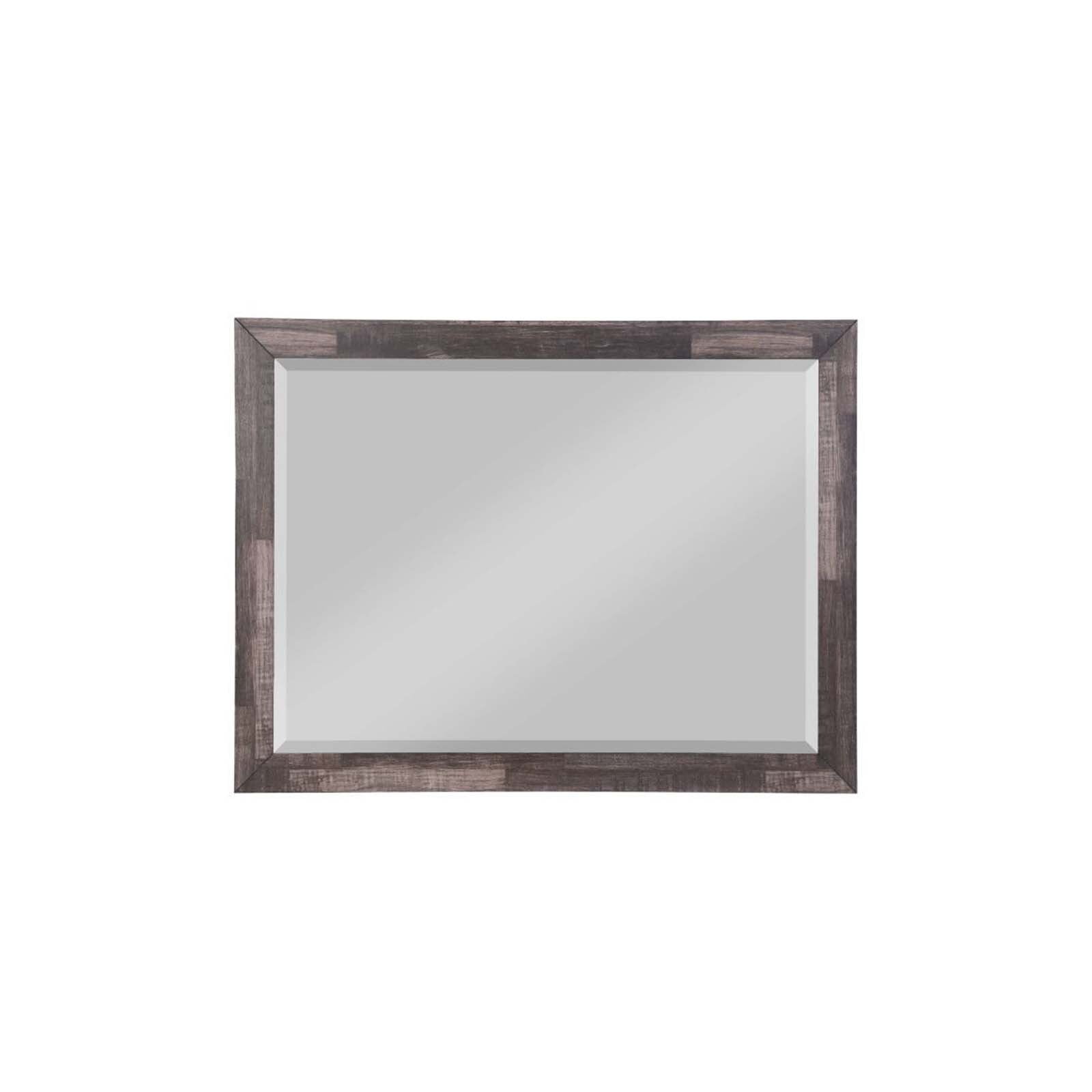 Buy OVERDRIVE 48 x 36 Inch Rustic Rectangular Wall Mirror with Wood