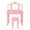 Pink Crown, variant on Zimtown Kids Vanity Dressing Table and Stool Set, Pretend Beauty Play Set with Real Mirror, Pink