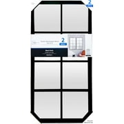 Mainstays 16x32 2 Pack Black Framed Large Wall Mirror Set for Living Room