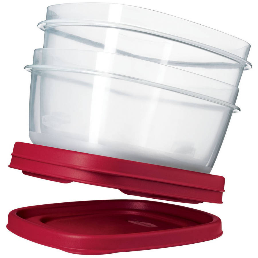 Rubbermaid Easy Find Lids Food Storage Containers with Lids - BPA Free Durable Plastic Food Containers Great for Home, School, Travel - Freezer, Microwave, and Dishwasher Safe - 28 Piece Set - Red - image 5 of 7
